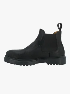 Stivaletti Chelsea Uomo in Pelle Nero