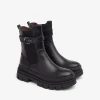 Stivaletti Combat Donna Pelle Nero