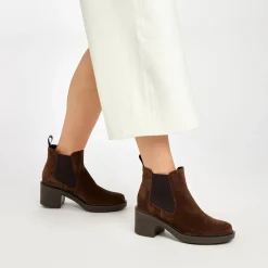 Stivaletti Donna Camoscio Marrone