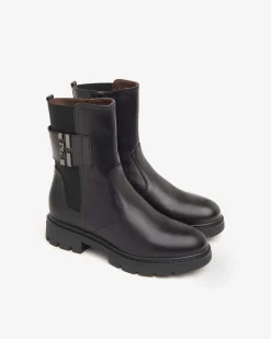 Stivaletti Donna Chelsea Pelle Nero