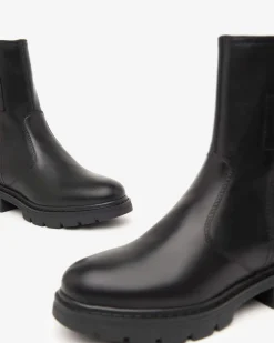Stivaletti Donna Chelsea Pelle Nero