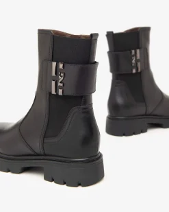 Stivaletti Donna Chelsea Pelle Nero