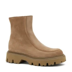 Stivaletti Donna Chunky Camoscio Beige