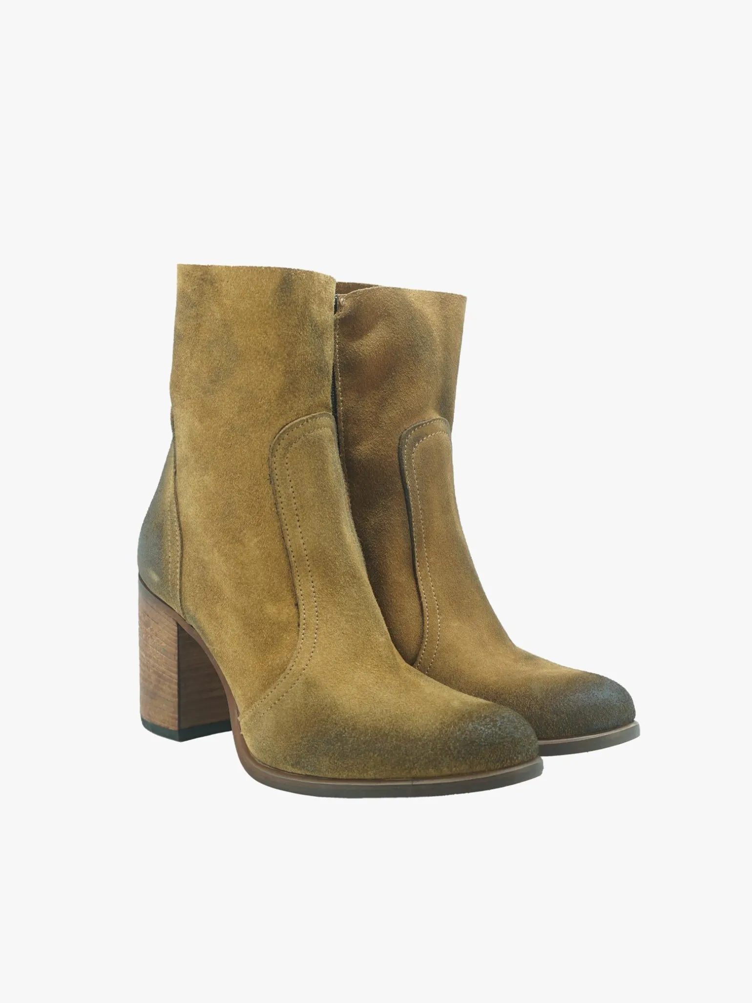 Stivaletti Donna in Camoscio Cuoio