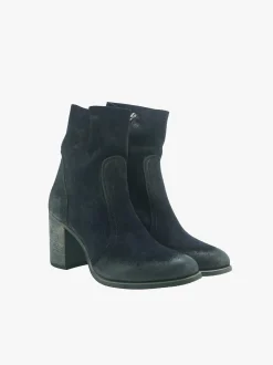 Stivaletti Donna in Camoscio Blu