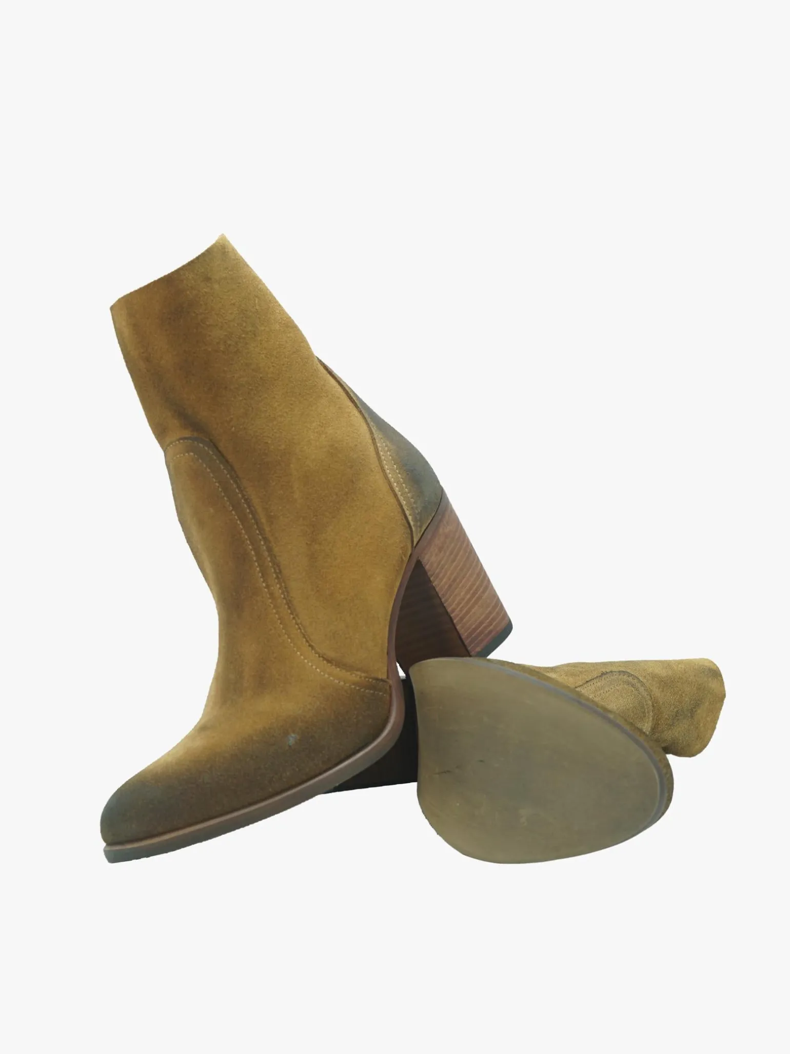Stivaletti Donna in Camoscio Cuoio