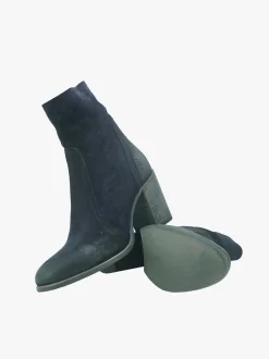 Stivaletti Donna in Camoscio Blu