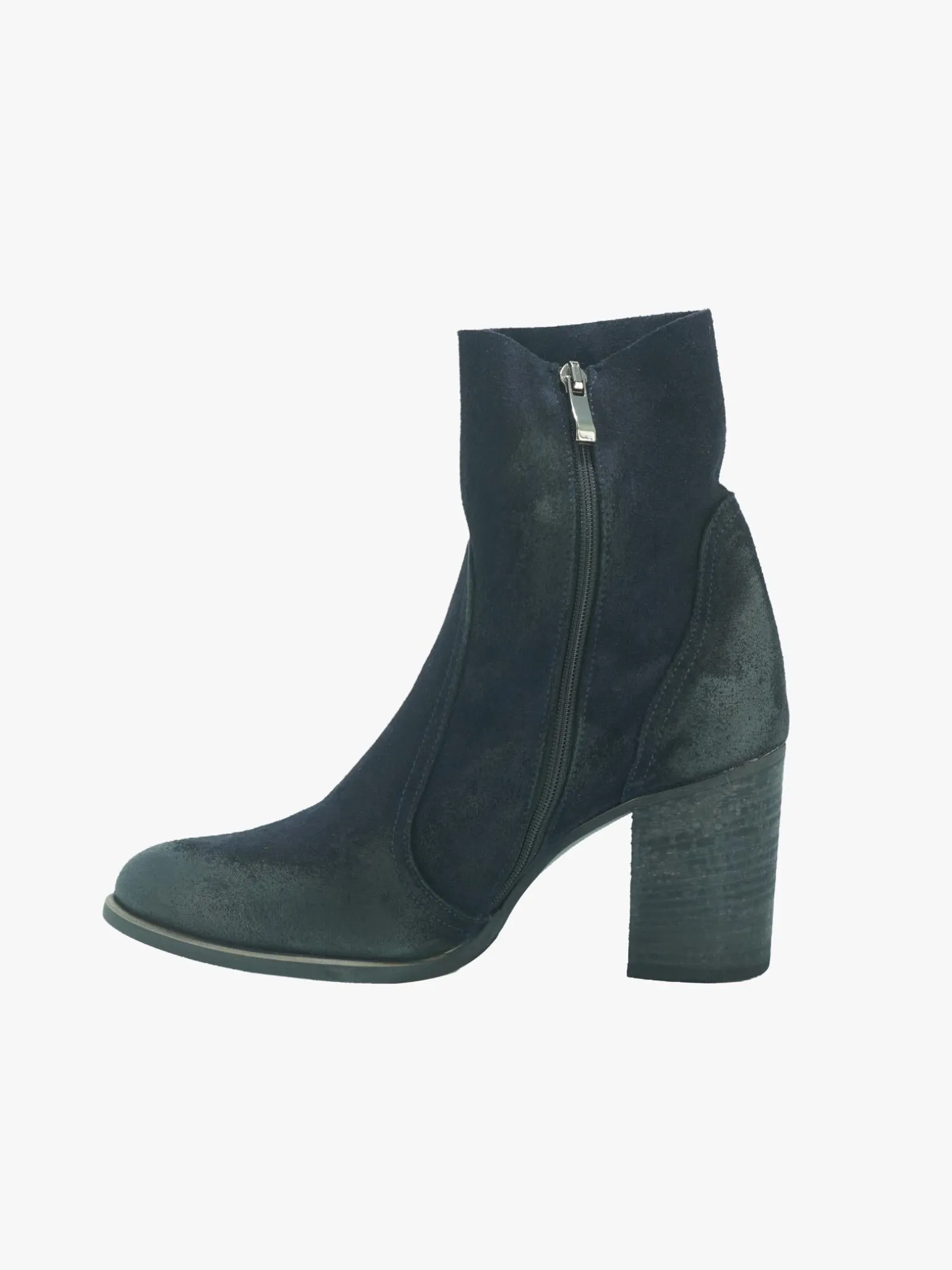 Stivaletti Donna in Camoscio Blu