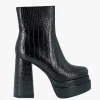 Stivaletti Donna in Cocco Nero