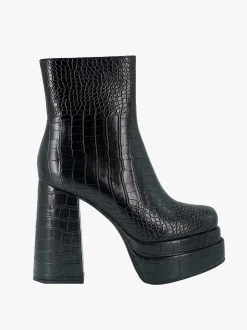 Stivaletti Donna in Cocco Nero