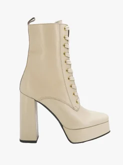 Stivaletti Donna in Pelle con Plateau