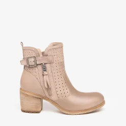 Stivaletti Donna in Pelle Torba