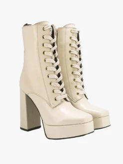 Stivaletti Donna in Pelle con Plateau