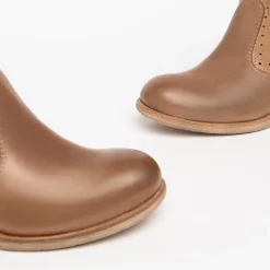 Stivaletti Donna in Pelle Cuoio