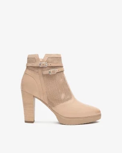 Stivaletti Donna in Pelle Tacco Alto e Plateau