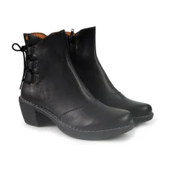 Stivaletti Donna Tacco Pelle Nero