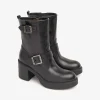 Stivaletti Donna Tacco Pelle Nero