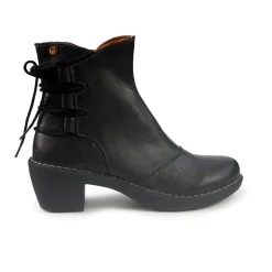 Stivaletti Donna Tacco Pelle Nero