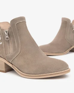 Stivaletti Donna Tex in Camoscio Creta