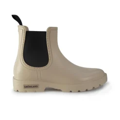 Stivaletti Galosce Beatles Pioggia Donna Gomma Beige