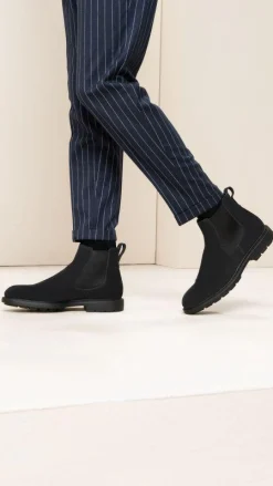 Stivaletti Uomo Camoscio Blu