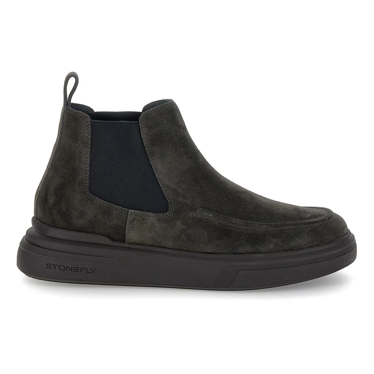 Stivaletti Uomo Chelsea in Camoscio Grigio