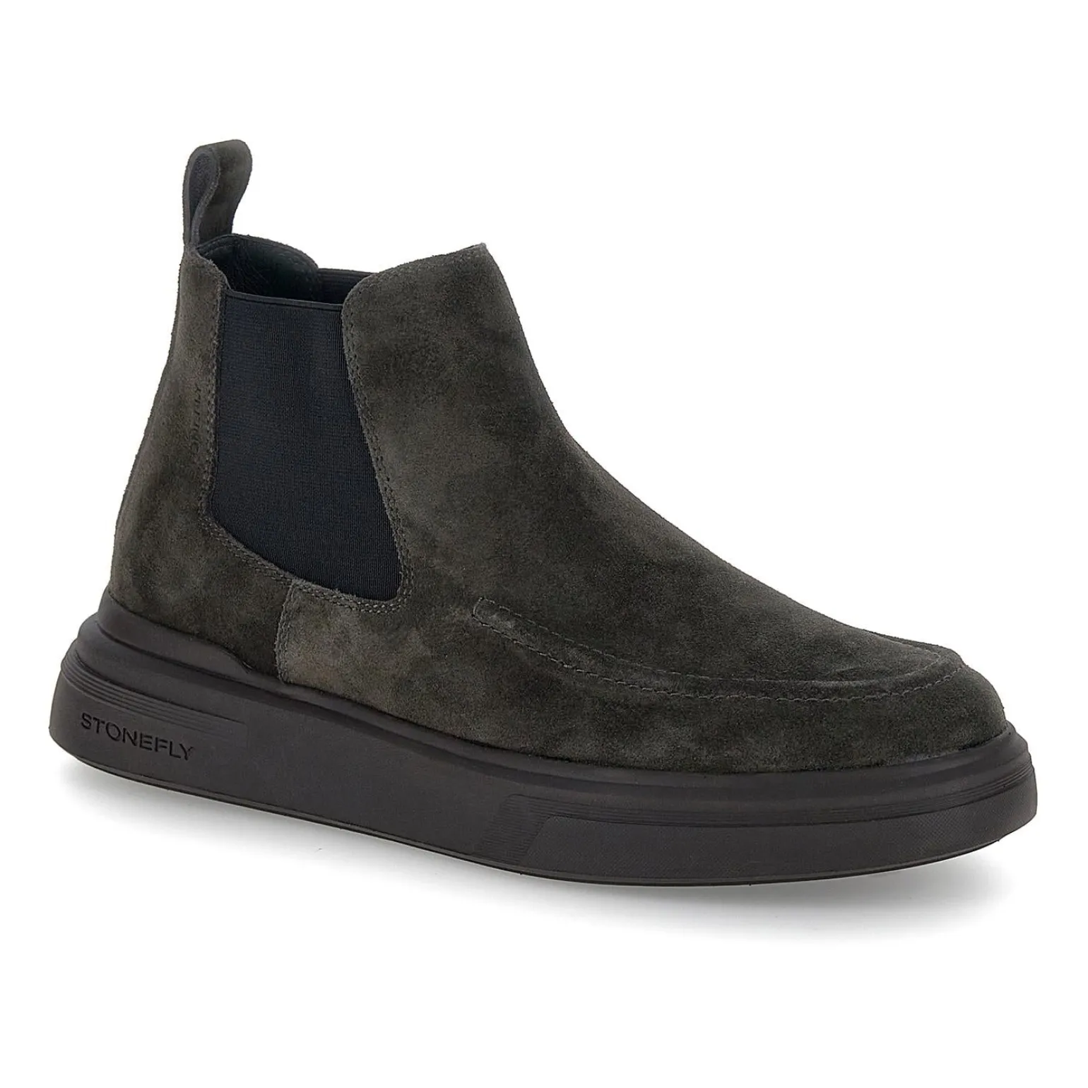 Stivaletti Uomo Chelsea in Camoscio Grigio