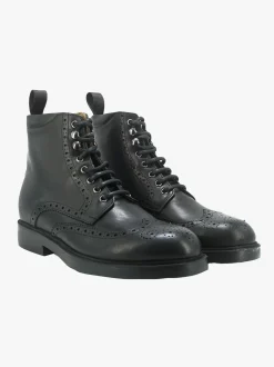 Stivaletti Uomo Oxford in Pelle Nero