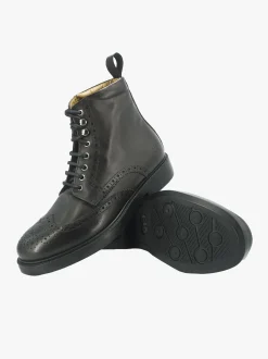 Stivaletti Uomo Oxford in Pelle Marrone
