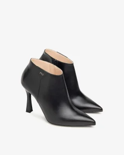 Stivaletto Caviglia Punta Tacco Spillo Nero