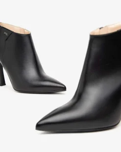 Stivaletto Caviglia Punta Tacco Spillo Nero