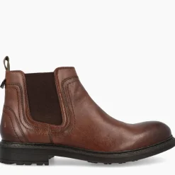 Stivaletto Chelsea Uomo Pelle Marrone