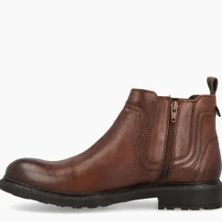 Stivaletto Chelsea Uomo Pelle Marrone