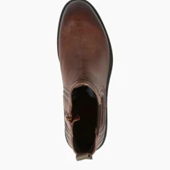 Stivaletto Chelsea Uomo Pelle Marrone