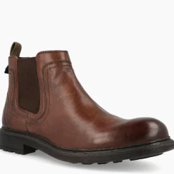 Stivaletto Chelsea Uomo Pelle Marrone