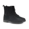 Stivaletto Donna Stringato Alto Camoscio Blu