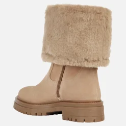 Stivali Donna Camoscio Beige