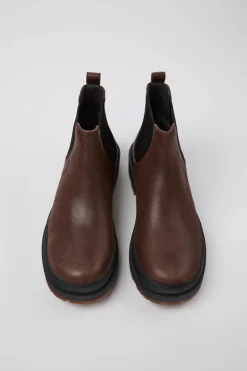 Stivlaetto Beatles Pelle Marrone