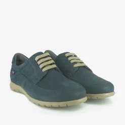 Stringata Bassa Uomo in Pelle Blu