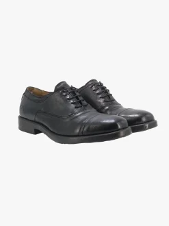 Stringate Uomo in Pelle Nera
