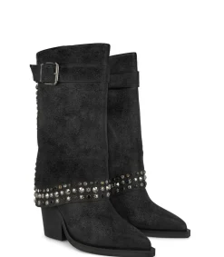 Texano Camperos Camoscio Nero