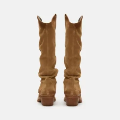 Texano Donna Camoscio Cuoio