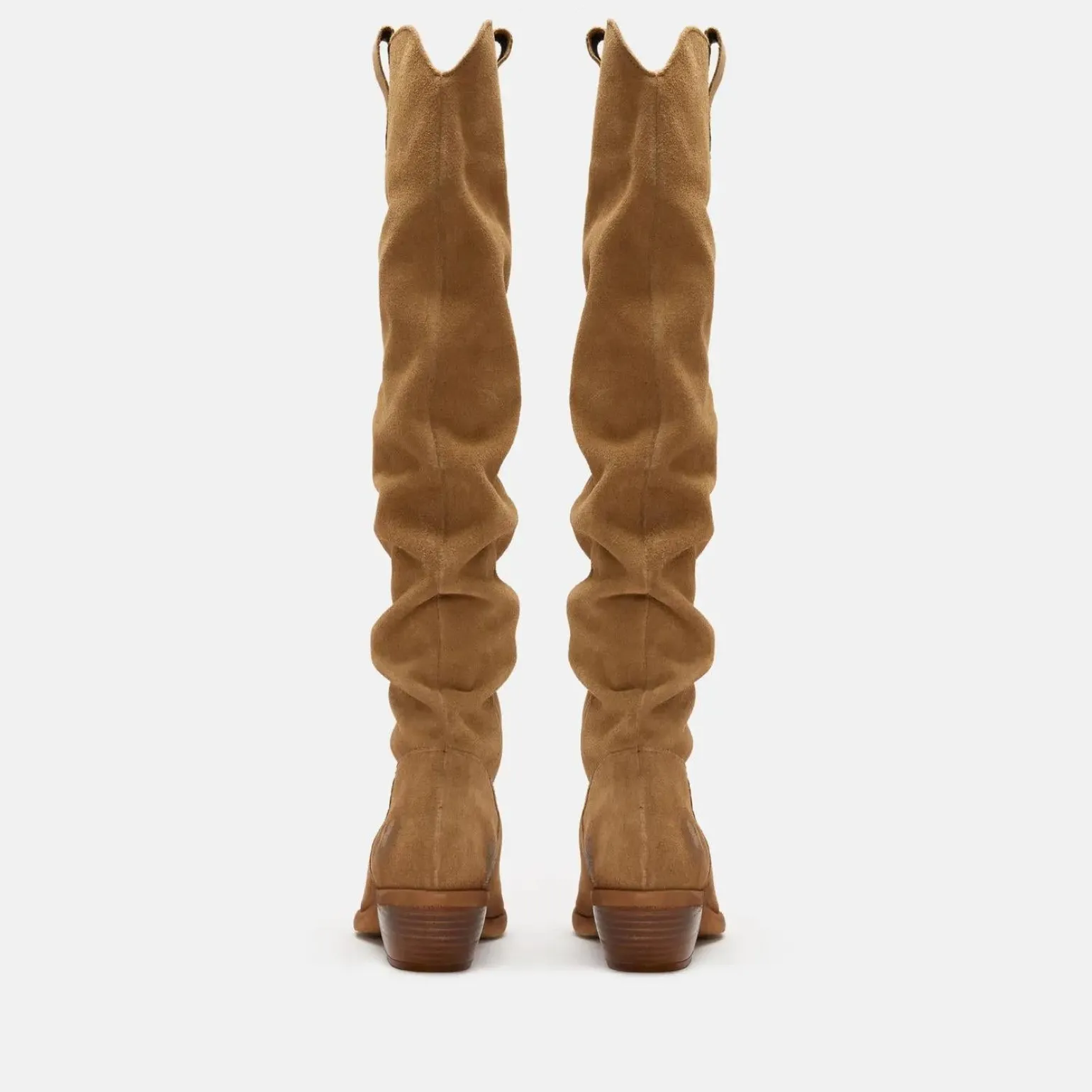Texano Donna Camoscio Cuoio