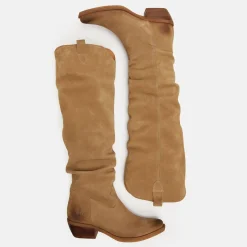 Texano Donna Camoscio Cuoio