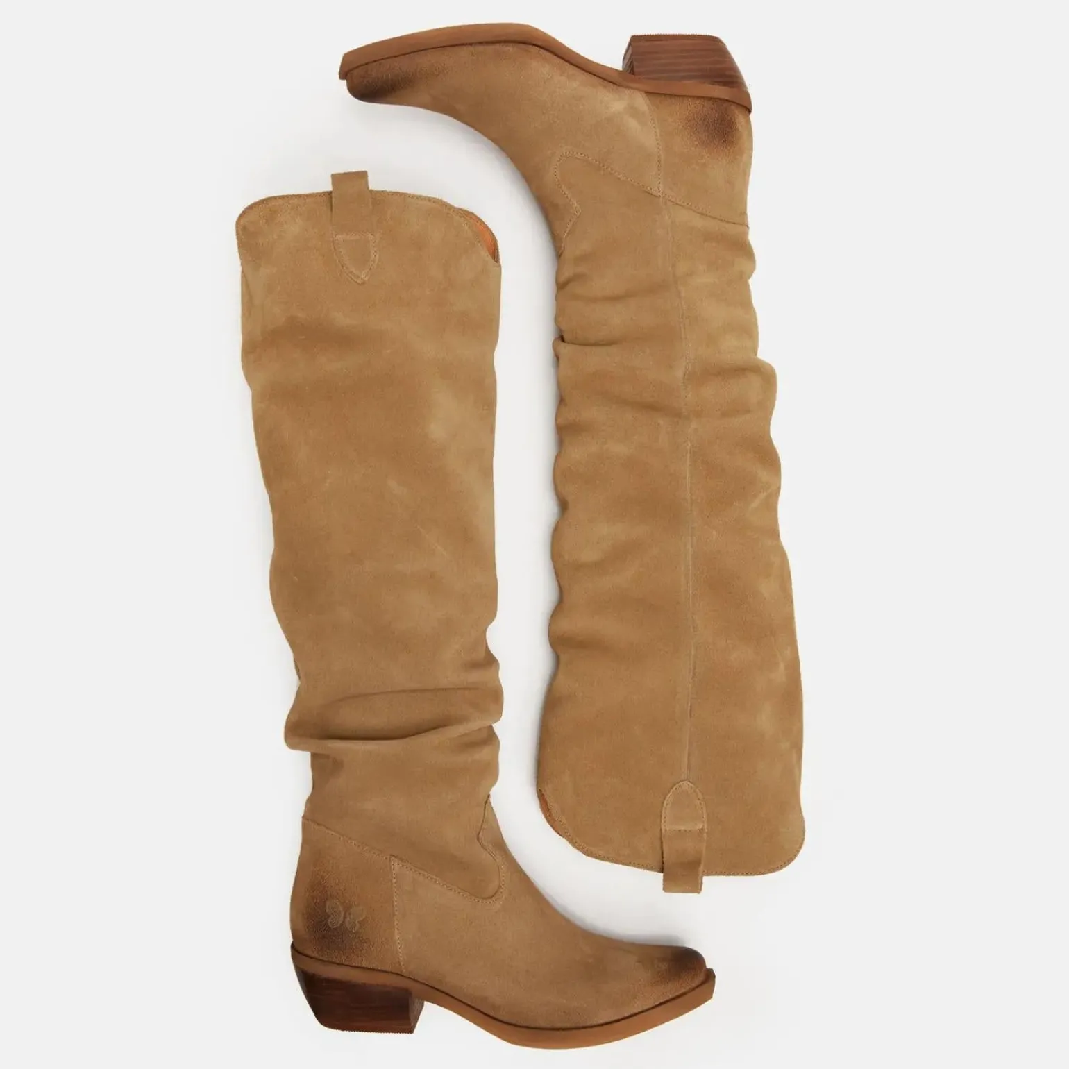 Texano Donna Camoscio Cuoio