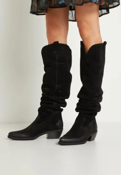 Texano Donna Camoscio Nero