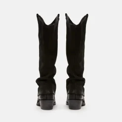 Texano Donna Camoscio Nero