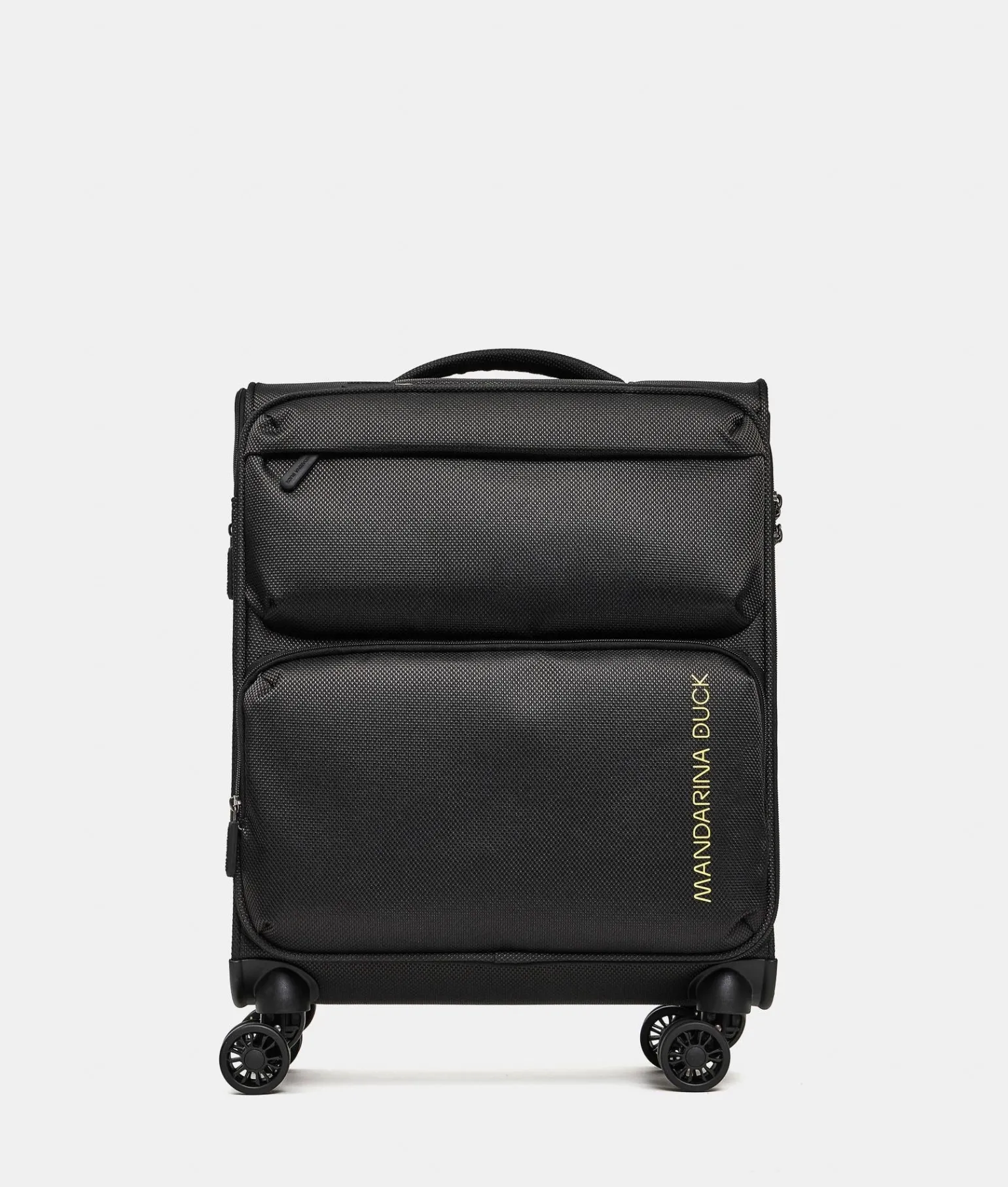 Trolley Bagaglio a Mano 4 Ruote in Tessuto Nero