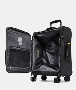 Trolley Bagaglio a Mano 4 Ruote in Tessuto Nero