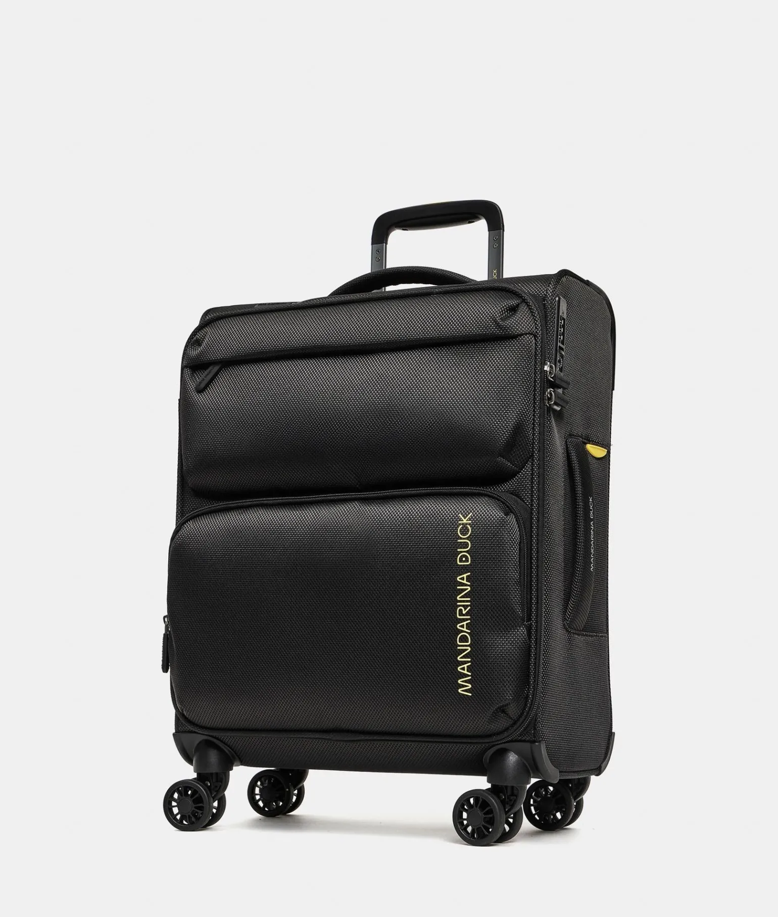 Trolley Bagaglio a Mano 4 Ruote in Tessuto Nero